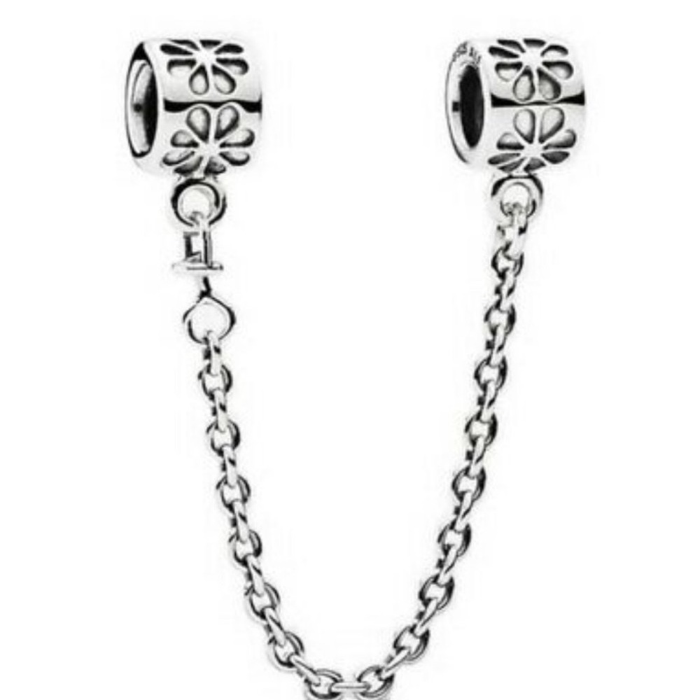 Pandora Charm .925 Silver Daisy Safety Chain